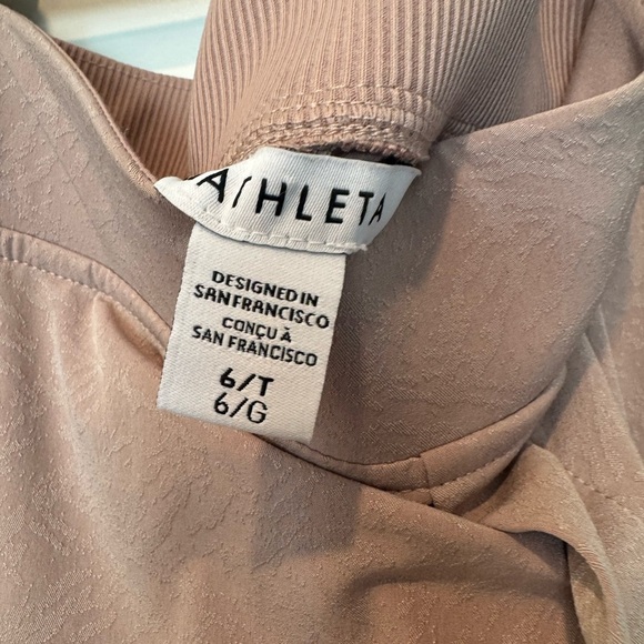 Athleta - Textured Brooklyn Ankle Pant Grain Camo Mocha Latte 6T - Picture 7 of 7